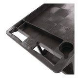 Luxor WORKLOAD Two-Shelf Heavy-Duty Industrial Utility Cart, Plastic, 500 lb Capacity, 45.5" x 25.5" x 33", Black (LXCXLC11B) Each