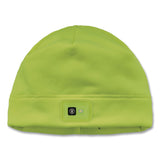 ergodyne® N-Ferno 6801 Winter Skull Cap with LED Rechargeable Light, Fleece, One Size Fits Most, Lime (EGO16790) Each