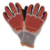 ergodyne® ProFlex 7521 Thermal Coated Impact-Resistant Gloves, EN388:2131X, 7.5" Long, 3X-Large (12), Gray/Black/Orange, Pair (EGO17647) 1 Pair