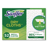 Swiffer® Dry Refill Cloths, 1-Ply, 10.4" x 8", White, 52/Pack (PGC81216PK) Pack of 52