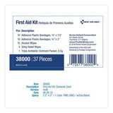 First Aid Only™ Personal First Aid Kit, 37 Pieces, Plastic Case (FAOACM38000) Each