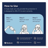 PRI-MED Medicom Confidence Ear Loop Face Mask with Air Space Technology, Polypropylene, One Size Fits Most, 50/Box,10 Boxes/Carton (PRD214115CANCT) Case of 500