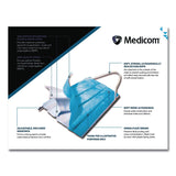 PRI-MED Medicom Confidence Ear Loop Face Mask with Air Space Technology, Polypropylene, One Size Fits Most, 50/Box,10 Boxes/Carton (PRD214115CANCT) Case of 500