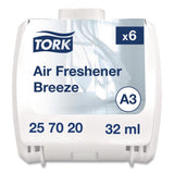 Tork® Constant Air Freshener Refill, Breeze, 32 mL, 6/Carton (TRK257020) Case of 6