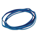 Alliance® Antimicrobial Non-Latex Rubber Bands, Assorted Sizes, Cyan Blue, 250/Box (ALL42549) Box of 250