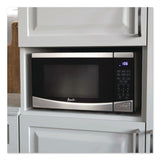 Avanti 0.9 cu ft Stainless Steel Countertop Microwave, 900 W, Stainless Steel/Black (AVAMT09V3S) Each