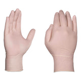 AMMEX® Professional Latex Exam Gloves, Powder-Free, Medium, 4 mil (Palm), 5 mil (Fingers), Ivory, 100/Box (AXCGPPFT44100) Box of 100