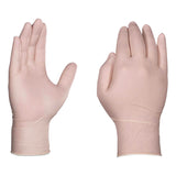 AMMEX® Professional Latex Exam Gloves, Powder-Free, Large, 4 mil (Palm), 5 mil (Fingers), Ivory, 100/Box (AXCGPPFT46100) Box of 100