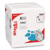 WypAll® GeneralClean X50 Cleaning Cloths, 12 x 12.5, White, 84/Pack, 12 Packs/Carton (KCC39005) Case of 12