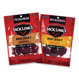 Jack Link’s Beef Jerky Variety Pack, Original/Teriyaki, 8.1 oz Bag, 9/Carton (GRR22002688) Case of 9