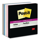 Post-it® Notes Super Sticky Pads in Simply Serene Colors, Unruled, 3 x 3, (2) Pads of 45 Sheets, (1) Pad of 35 Sheets, 3 Pads/Pack (MMM7100332298) Pack of 3