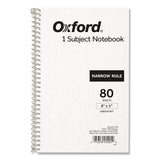 Oxford® One-Subject Notebook, Narrow Rule, Gray Cover, (80) 8 x 5 Sheets (OXF25401R) Each