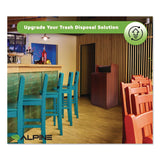 Alpine Industries Food Service Trash Enclosure, 32 gal, Melamine Faced Chipboard, Mahogany (ALH476DHMA) Each