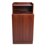 Alpine Industries Food Service Trash Enclosure, 32 gal, Melamine Faced Chipboard, Mahogany (ALH476DHMA) Each