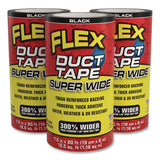 Flex Seal Products® Flex Super Wide Duct Tape, 4" Core, 39 mil Thick, 7.5" x 20 ft, Black, 3/Carton (FSGDTBLKR7520) Case of 3