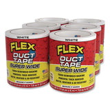 Flex Seal Products® Flex Super Wide Duct Tape, 4" Core, 39 mil Thick, 4.6" x 20 ft, White, 6/Carton (FSGDTWHTR4620) Case of 6