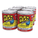 Flex Seal Products® Flex Seal Liquid Rubber Sealant Coating Liquid, 16 oz Can, Dries Clear, 6/Carton (FSGLFSCLRR16) Case of 6