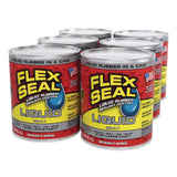 Flex Seal Products® Flex Seal Liquid Rubber Sealant Coating Liquid, 16 oz Can, Dries Gray, 6/Carton (FSGLFSGRYR16) Case of 6