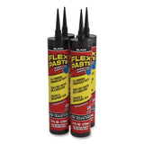 Flex Seal Products® Flex Paste Super Thick Rubberized Paste, 9 oz Cartridge, Dries Black, 4/Carton (FSGPFSBLKR10) Case of 4