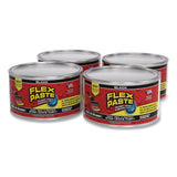 Flex Seal Products® Flex Paste Super Thick Rubberized Paste, 1 lb Can, Dries Black, 4/Carton (FSGPFSBLKR16) Case of 4