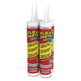 Flex Seal Products® Flex Paste Super Thick Rubberized Paste, 9 oz Cartridge, Dries Clear, 4/Carton (FSGPFSCLRR09) Case of 4