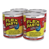 Flex Seal Products® Flex Paste Super Thick Rubberized Paste, 3 lb Can, Dries White, 4/Carton (FSGPFSWHTR32) Case of 4