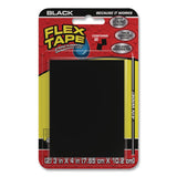 Flex Seal Products® Flex Tape Strong Rubberized Waterproof Tape, 4" Core, 39 mils Thick, 4" x 3", Black, 24/Carton (FSGTFSBLKMINI) Case of 24