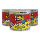 Flex Seal Products® MAX Strong Rubberized Waterproof Tape, 4" Core, 39 mils Thick, 4" x 25 ft, Clear, 3/Carton (FSGTFSMAXCLR04) Case of 3