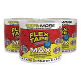 Flex Seal Products® MAX Strong Rubberized Waterproof Tape, 4" Core, 39 mils Thick, 4" x 25 ft, White, 3/Carton (FSGTFSMAXWHT04) Case of 3
