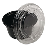AmerCareRoyal® Portion Cup Lids, Fits 1.5 oz to 2 oz Portion Cups, Clear, 100/Pack, 25 Packs/Carton (RPP60003027) Case of 2500