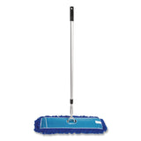 Gritt Commercial All-In-One 24" Microfiber Dust Mop Set with Telescopic Handle, 24 x 5, Blue, Microfiber Head, 72" Silver Aluminum Handle (GCEGRI17424T) 1 KT