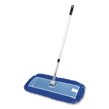 Gritt Commercial All-In-One 24" Microfiber Dust Mop Set with Telescopic Handle, 24 x 5, Blue, Microfiber Head, 72" Silver Aluminum Handle (GCEGRI17424T) 1 KT