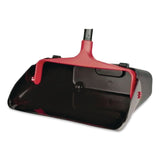 O-Cedar® Commercial Maxi-Plus Lobby Dust Pan with Rear Wheels, 13 x 35, 30" Handle, Plastic, Black, 6/Carton (NCP96208CT) Case of 6