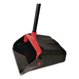 O-Cedar® Commercial MaxiPlus Lobby Dustpan, 13.5 x 36, 33" Handle, Plastic, Black/Red (NCP96208EA) Each