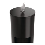 Gritt Commercial Floor Stand Wet Wipe Dispenser Station with 7 Gallon Built-In Trash Can, 13.1 x 13.1 x 36, Black (GCEGRI509BLK) Each
