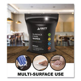 Gritt Commercial Dispenser and Wipes Starter Kit, 13.1 x 13.1 x 36, Black (GCEGRI509BLKRW) Each