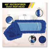 Gritt Commercial Microfiber Looped Dust Mop Pad Head, 48 x 5, Blue (GCEGRI18248) Each