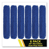 Gritt Commercial Microfiber Looped Dust Mop Pad Head, 48 x 5, Blue, 6/Pack (GCEGRI182486PK) Case of 6