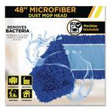 Gritt Commercial Microfiber Looped Dust Mop Pad Head, 48 x 5, Blue, 6/Pack (GCEGRI182486PK) Case of 6