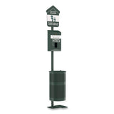 Furloo Pet Waste Station Kit with Foot Pedal, Header Bag Locking Dispenser, 11.5 Gallon Trash Can, Pole, and Glow-in-the-Dark Sign (GCEFLO11HSG) Each