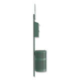Furloo Pet Waste Station Kit with Roll Bag Locking Dispenser, 11.5 Gallon Round Lidded Trash Can, Pole, and Glow-in-the-Dark Sign (GCEFLO1RSG) Each