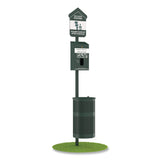 Furloo Pet Waste Station Starter Kit with Header Bag Dispenser, Bags and Liners, 11.5 gal, Top Door, Green (GCEFLO1HSGB) Each
