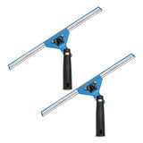 Gritt Commercial Swivel Window Squeegee with Quick Release, 14" Wide Blade, 2/Pack (GCEGRI1292PK) Each