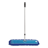 Gritt Commercial All-In-One Microfiber Dust Mop Set with Telescopic Handle, 36 x 5, Blue Microfiber Head, 40" to 72" Silver Aluminum Handle (GCEGRI17436T) 1 KT