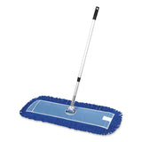 Gritt Commercial All-In-One Microfiber Dust Mop Set with Telescopic Handle, 36 x 5, Blue Microfiber Head, 40" to 72" Silver Aluminum Handle (GCEGRI17436T) 1 KT