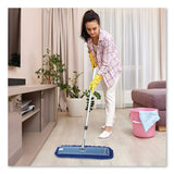 Gritt Commercial All-In-One Microfiber Dust Mop Set with Telescopic Handle, 36 x 5, Blue Microfiber Head, 40" to 72" Silver Aluminum Handle (GCEGRI17436T) 1 KT
