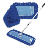 Gritt Commercial All-In-One Microfiber Dust Mop Set with Telescopic Handle, 36 x 5, Blue Microfiber Head, 40" to 72" Silver Aluminum Handle (GCEGRI17436T) 1 KT