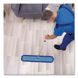Gritt Commercial All-In-One Microfiber Dust Mop Set with Telescopic Handle, 48 x 5, Blue Microfiber Head, 40" to 72" Silver Aluminum Handle (GCEGRI17448T) 1 KT
