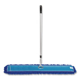 Gritt Commercial All-In-One Microfiber Dust Mop Set with Telescopic Handle, 60 x 5, Blue Microfiber Head, 40" to 72" Silver Aluminum Handle (GCEGRI17460T) 1 KT