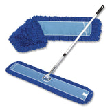 Gritt Commercial All-In-One Microfiber Dust Mop Set with Telescopic Handle, 60 x 5, Blue Microfiber Head, 40" to 72" Silver Aluminum Handle (GCEGRI17460T) 1 KT